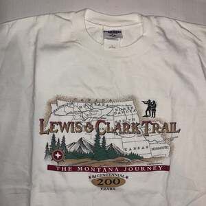 Vintage Lewis And Clark Trail Shirt Men XL Y2K American History